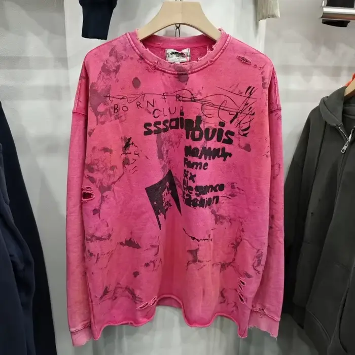 Sweat à capuche en coton Saint Col Rond vintage décontracté unisexe pour homme et femme polyvalent pour automne et hiver