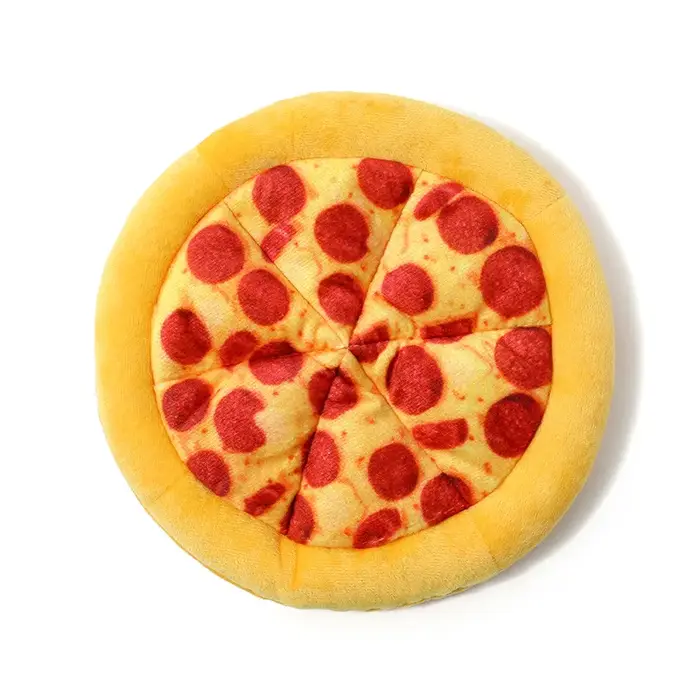 Jouet sonore de morsure de chien, Pizza amusante BB appelle, entraînement interactif, résistant aux 