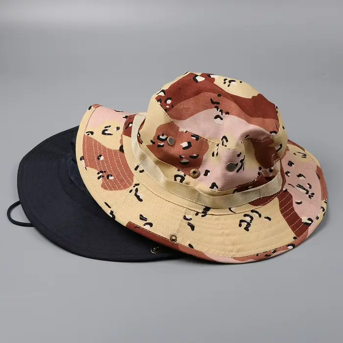 Casquette camouflage tactique 59CM pour chasse et pêche - Boonie hat homme extérieur sport