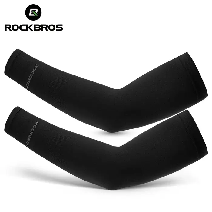 ROCKBROS – manchons de bras de cyclisme pour hommes et femmes, en soie glacée, Protection solaire, c