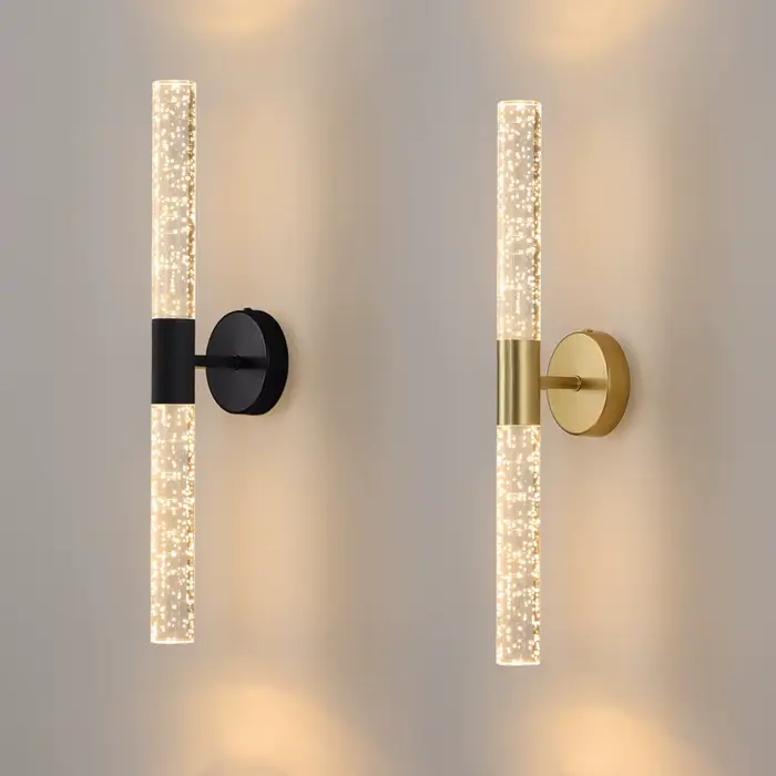 Nordic Engines Bles Crystal LED Applique Murale, Chambre oral et Salon Applique Murale Allée NikDéco