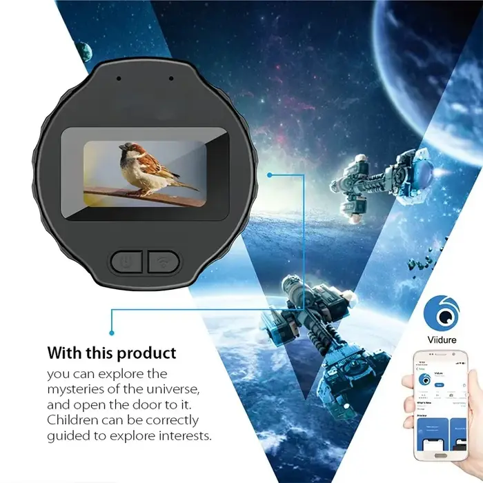 Oculaire WiFi 1920x1080 avec écran HD 1.5" - Enregistreur portable pour télescopes et microscopes