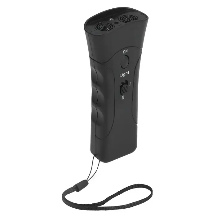 Répulsif ultrasonique portatif pour chiens, entraîneur ultrasonique LED, poignée ergonomique pour un