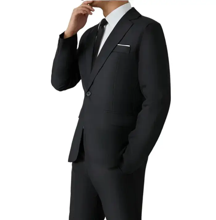 S-8XL costume hommes mode décontracté en plein air (Blazer + pantalon) Gentleman affaires mariage co
