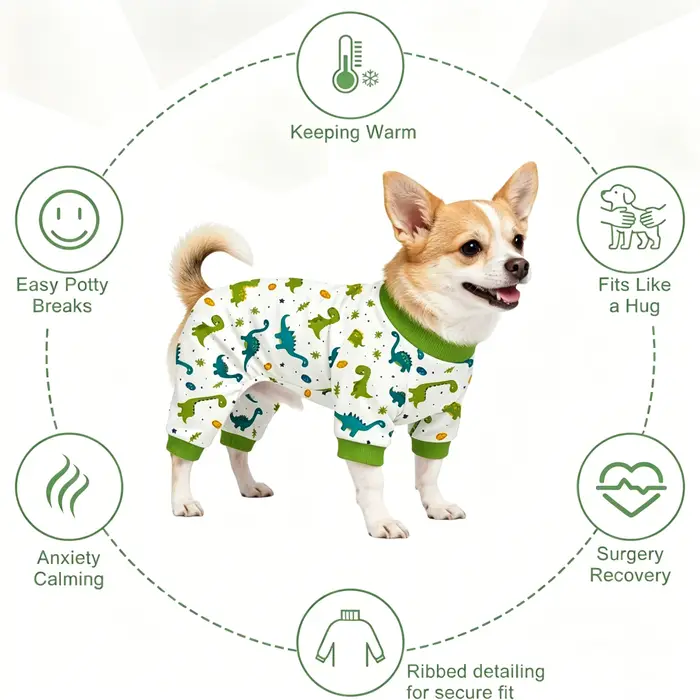 Pyjama de récupération pour chien après chirurgie – Combinaison légère et adorable pour animaux de compagnie