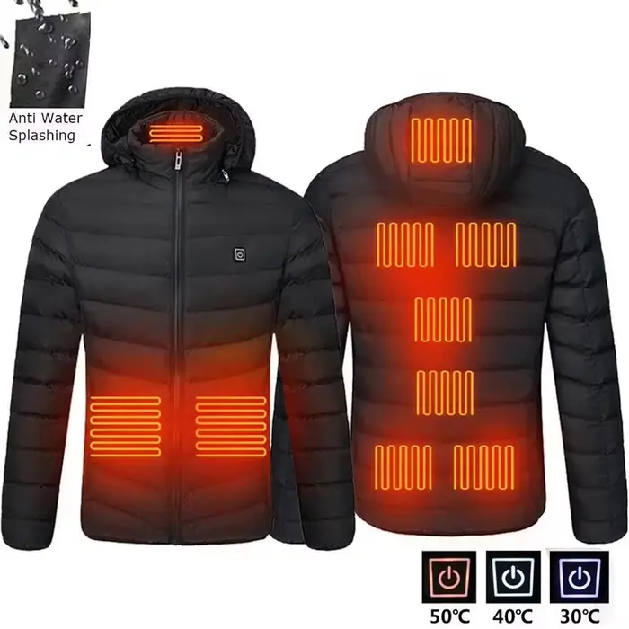 Veste chauffante USB pour homme