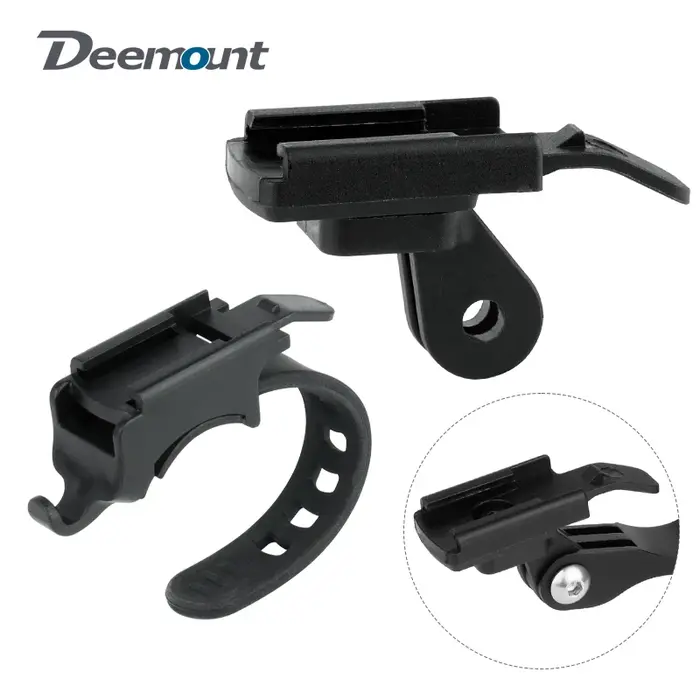 Support de phare de vélo avec Interface Gopro, support de lampe LED pour vtt, pour Rockbros QD-250 Y