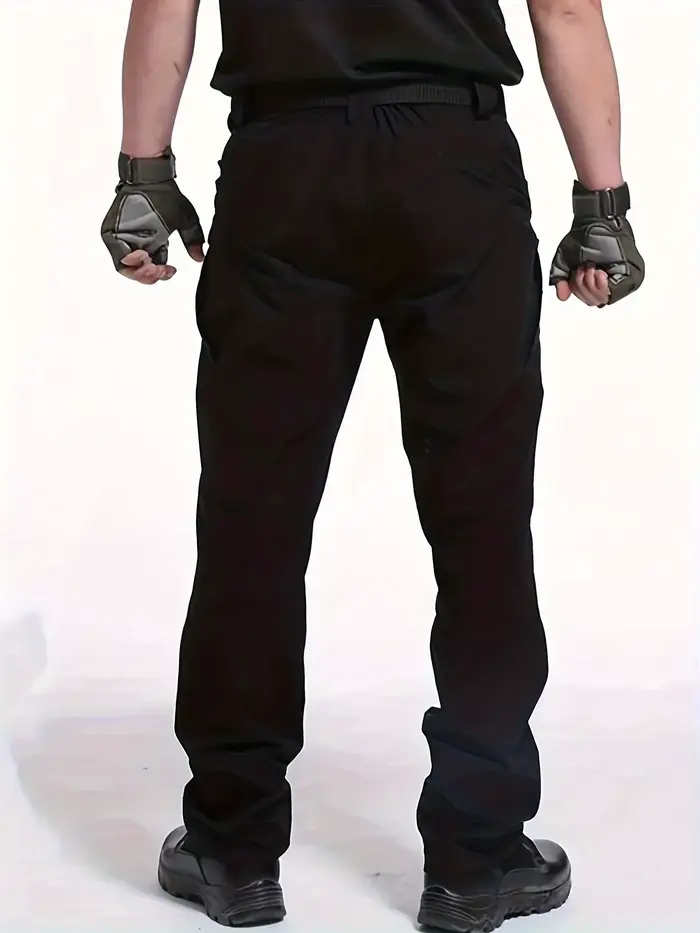 Pantalon cargo taille grande homme été printemps ample tactique poches latérales pantalon oversize