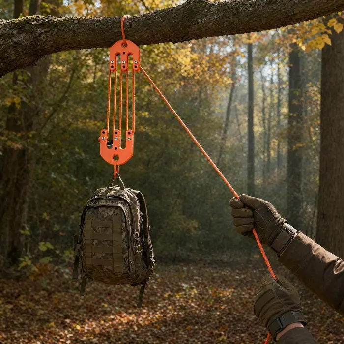 Système de poulie de levage pour la chasse