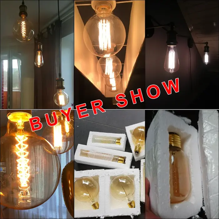 Ampoule Edison Vintage E27 40w 220v ST64 G80 G95, Ampoule Vintage, lampe Edison à incandescence, lam