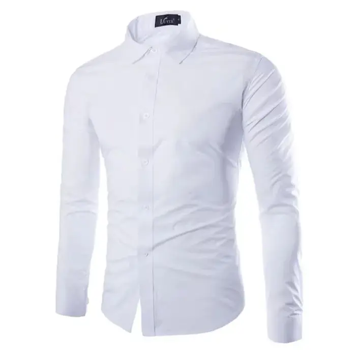 Chemises habillées unies 17 couleurs 2026 – Chemises élégantes à manches longues pour hommes, idéale