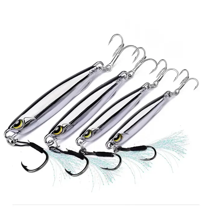 Appât de gabarit en métal 15g 20g 30g 40g maquereau artificiel dur leurre de poisson coulant loin co