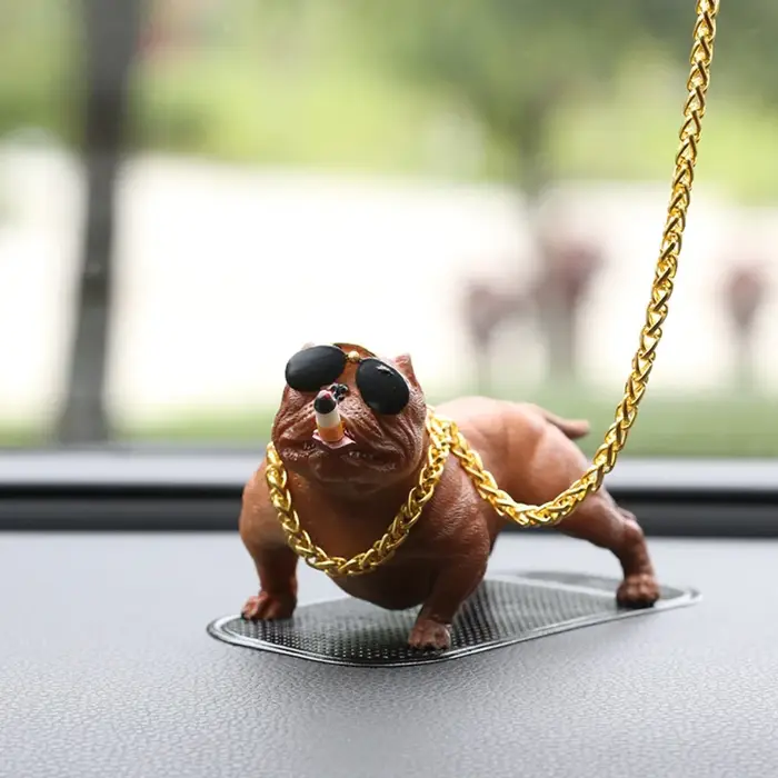 Statue de chien Pitbull en résine drôle, réaliste, sans Base, Simulation de chien, résistant à l'usu