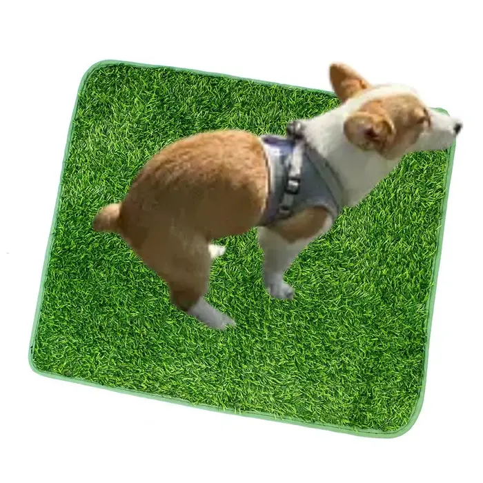 Tapis d'herbe artificielle réutilisable et lavable pour chien avec contrôle des odeurs, tapis de pro