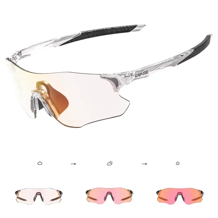 Kapvoe nouvelles lunettes de sport de vélo photochromiques hommes femmes Marathon extérieur vtt cycl