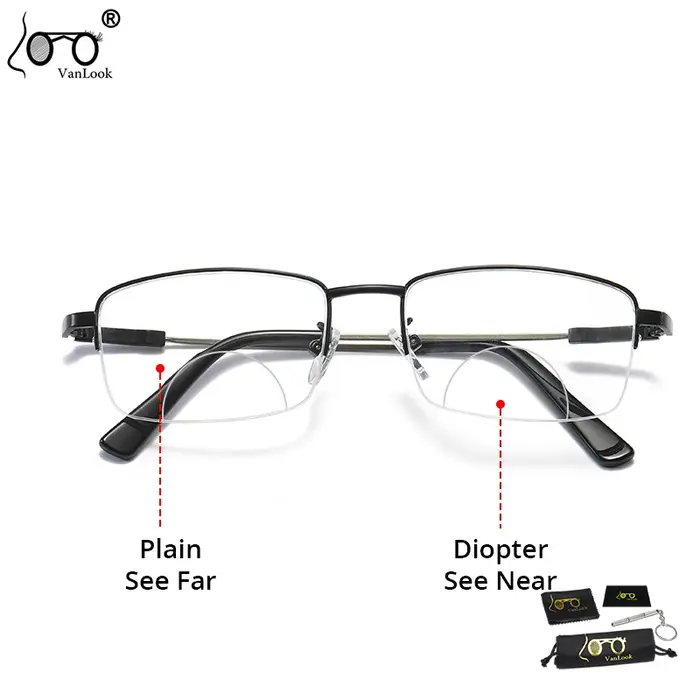Lunettes de lecture bifocales pour hommes et femmes, bloquant la lumière bleue, presbytie, vue de lo