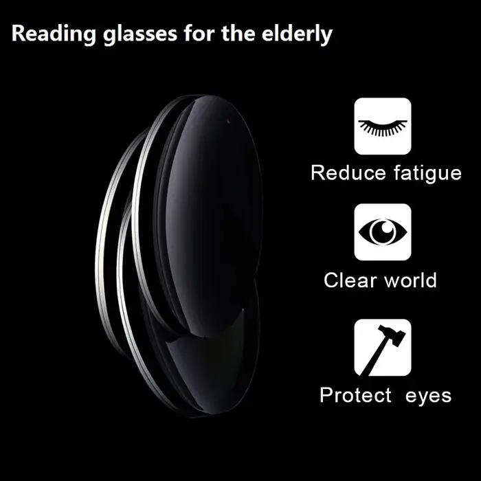 Lunettes de lecture super résistantes pour parents, lentille de presbytie, verres anti-bleu clair HD