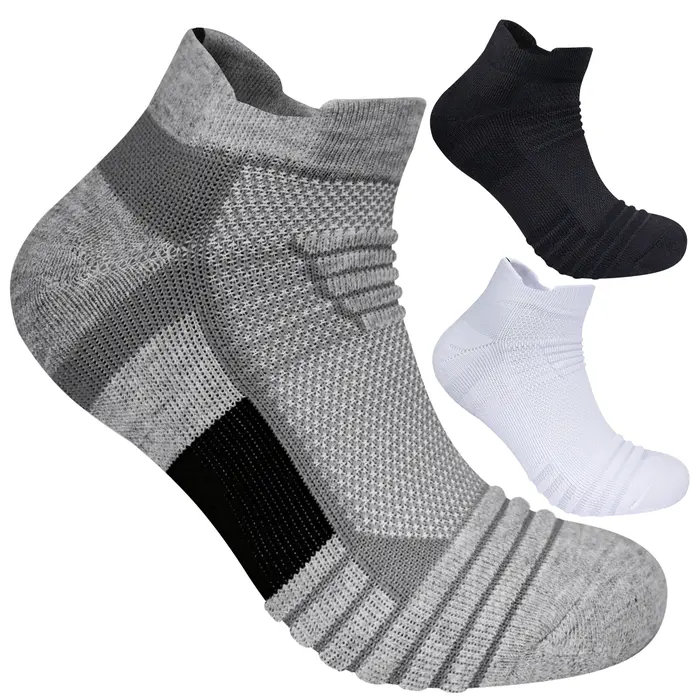 Chaussettes sport respirantes mesh 3 paires - Confort amorti pour randonnée et course à pied - Chasse