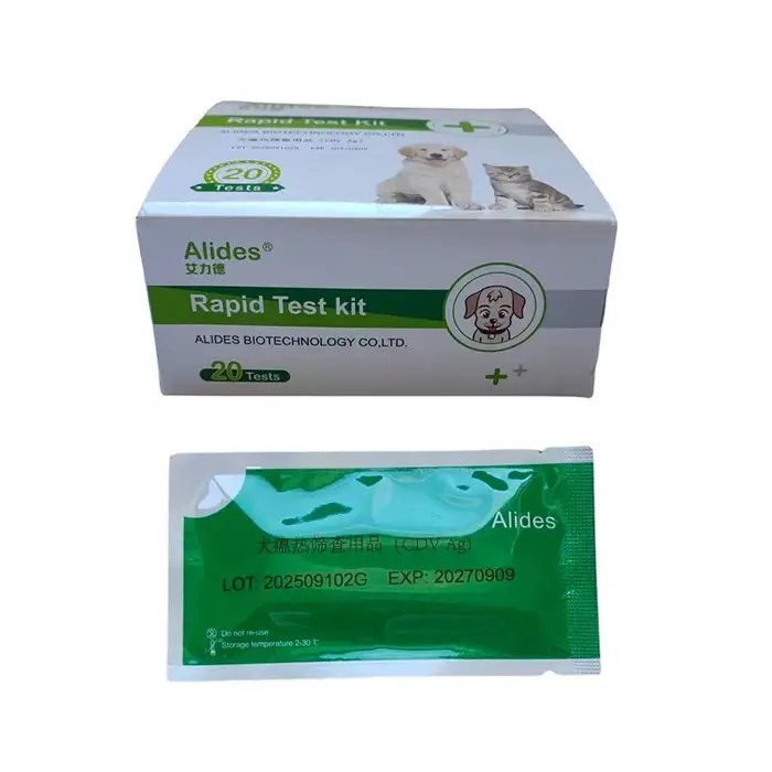20 pièces/boîte bande de Test de distemper canine CDV détection rapide opération Simple