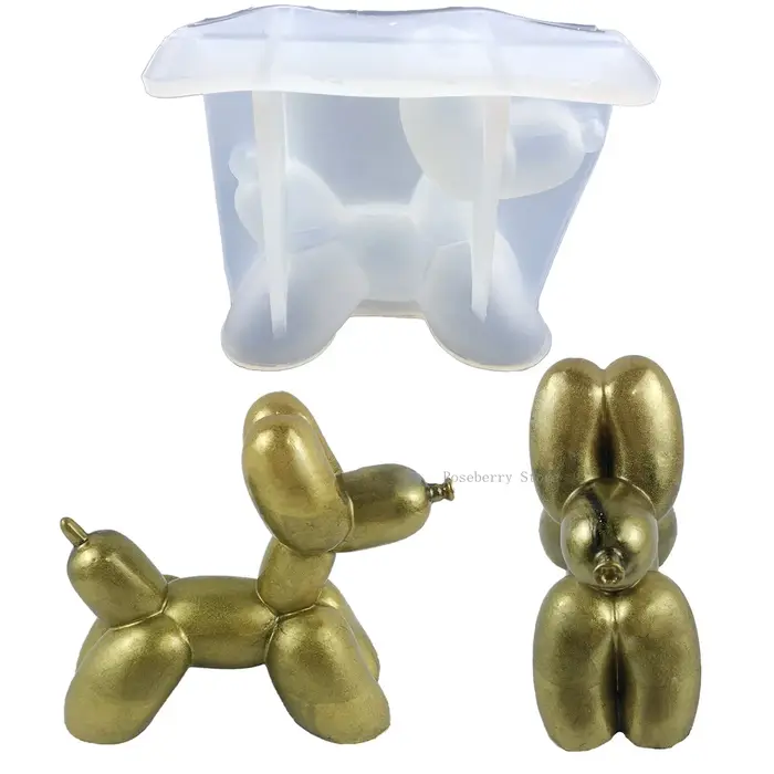Moule en résine époxy pour chien en cristal