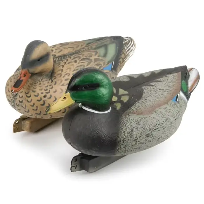 Leurres canards flottants 3D avec quille réalistes pour chasse pêche extérieure, appâts flottants