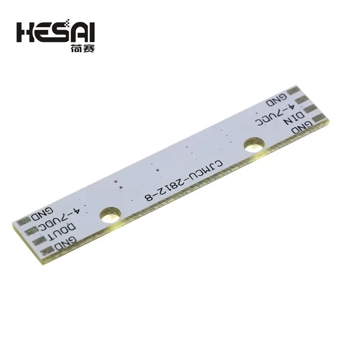 Module de panneau de lampe LED RGB 8 canaux WS2812 WS2812B WS 2811 5050, 5V, 8 bits, arc-en-ciel, LE