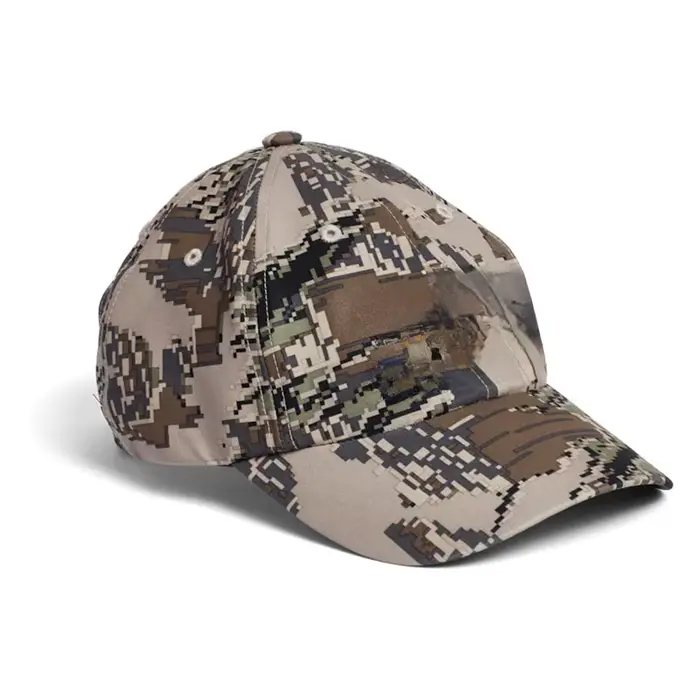 Chapeau de chasse homme imprimé camouflage tissu sergé ajustable et respirant pour activités extérieures et chasse