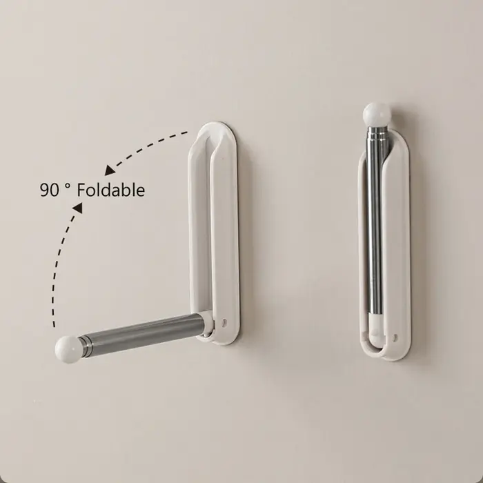 Organisateur de cintre mural, support de cintre rétractable, Clips permettant de gagner de l'espace,