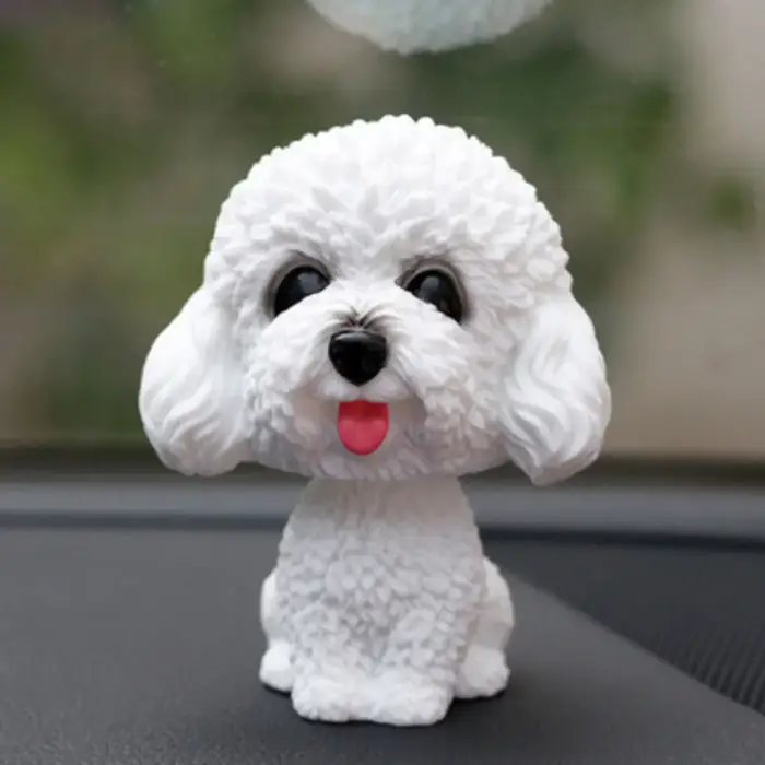 Voiture secouant la tête chien ornements Bobblehead chien hochant chiot jouets voiture tableau de bo