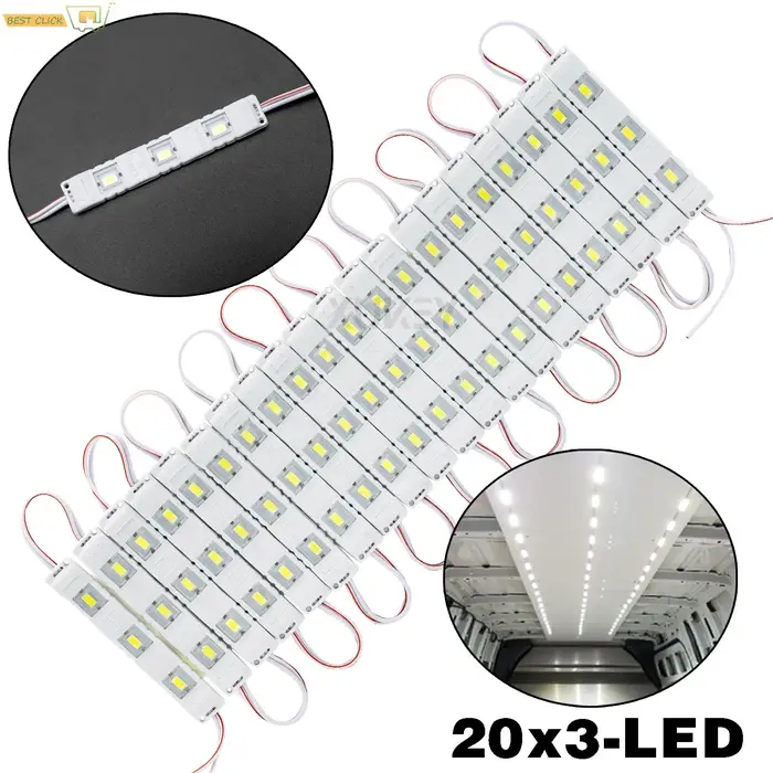 Kit d'éclairage LED pour remorque intérieure, feux de remorque, camions, caravane, lampe LWB, bande 