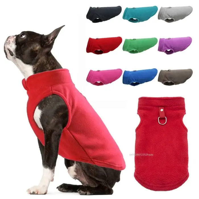 Gilet en polaire doux pour chien et chat gilet de chien et chat manteau chaud d'hiver vêtement pour chiots chiens chats vêtements pour chihuahua occasions spéciales