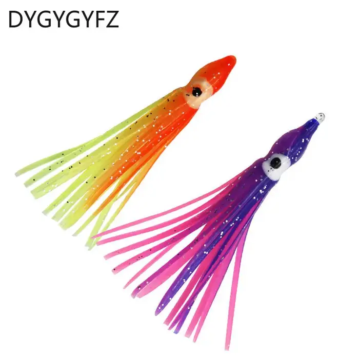 5pc nuit lumineux poulpe modélisation appât couleur Mini bionique leurre appât mer pêche appât calma