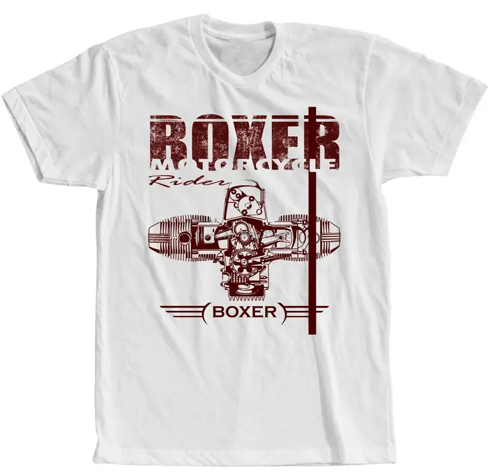 Boxer moteur de moto Motorrad course T-Shirt mode à manches courtes