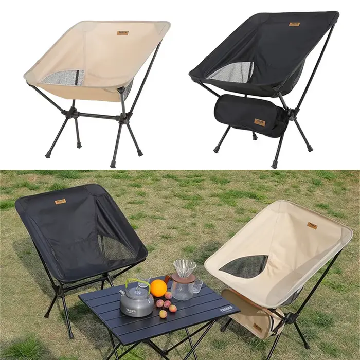 1Pc chaise pliante extérieure Portable pêche Camping tabouret 900D Oxford tissu en alliage d'alumini
