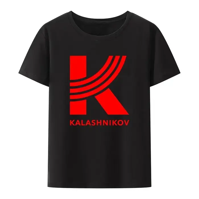 Rétro Kalashnikov Ak 47 russie pistolet Riffle militaire armée t-shirt été à manches courtes imprimé