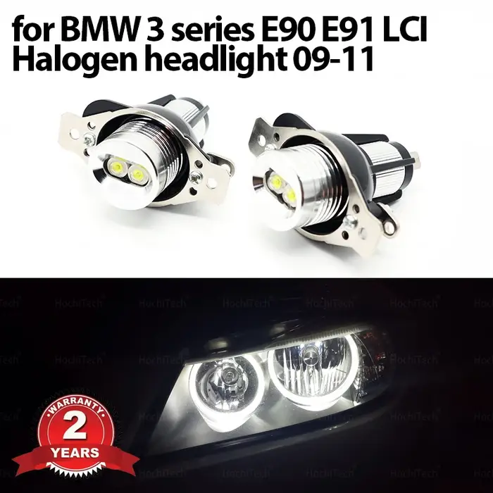 Feu diurne 20W haute puissance longue durée 328i 335i yeux d'ange pour BMW série 3 E90 E91 LCI gen p