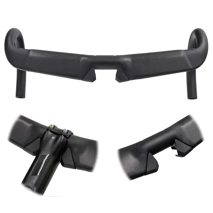 Guidon de vélo de route entièrement en Fiber de carbone T1000, guidon de vélo de sport, barre de chu
