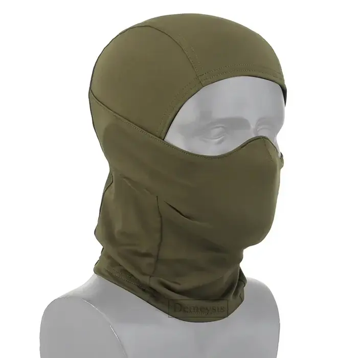 Masque tactique cagoule d'extérieur, cagoule de tête en Silicone, demi-visage, couvre-chef coupe-ven