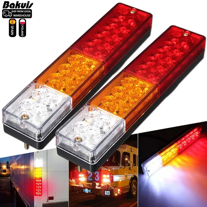 1 paire 12V 20LED voiture arrêt automatique feu arrière frein feu de recul tour indienne bateau ATV 