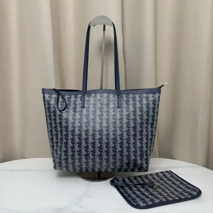 Sac fourre-tout géométrique 2-en-1 avec monogramme – Ensemble de sacs à bandoulière en cuir PU de qu
