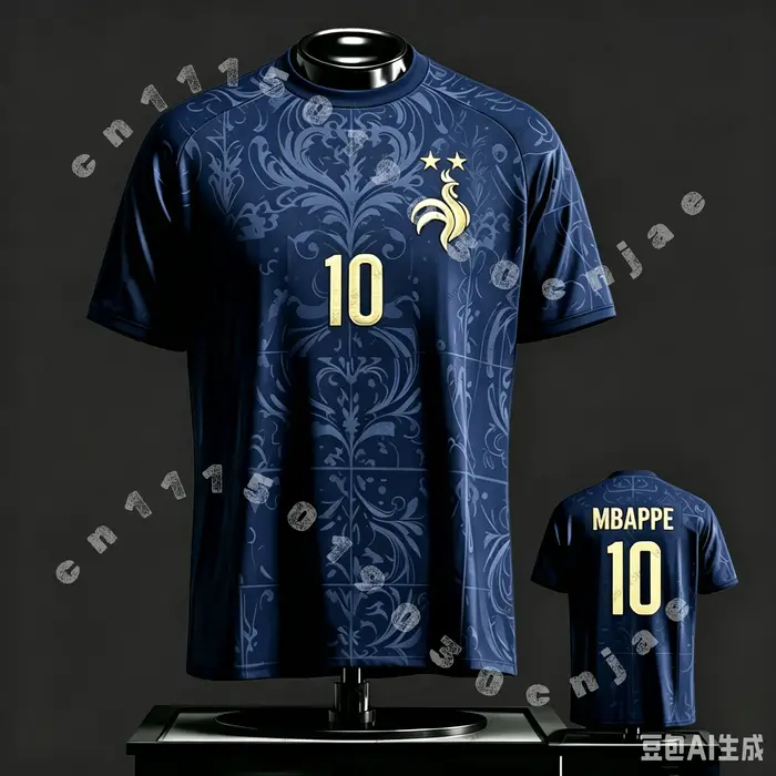 Maillot de supporter France 2026_T-shirt_Mbappé # 10, Dembélé # 7 — Hauts de sport et décontractés p
