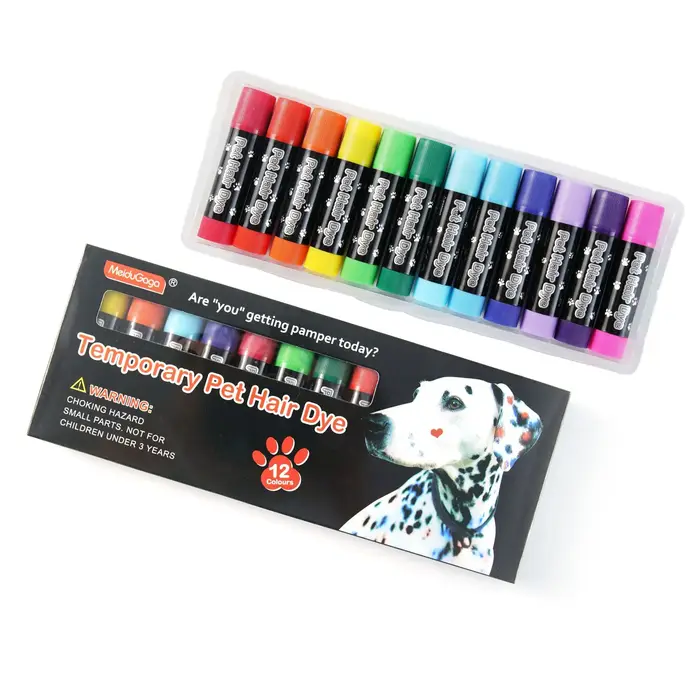 Peinture Temporaire pour Poils d'Animaux Accessoires pour Chiens et Chats Couleurs Élégantes et Sécuritaires Occasions Spéciales