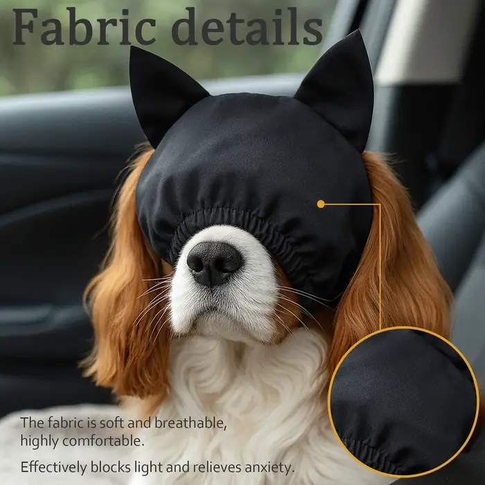 Masque oculaire apaisant pour chien, protège-tête pour animaux de compagnie, prévient les chocs, réduit le bruit, isolation acoustique