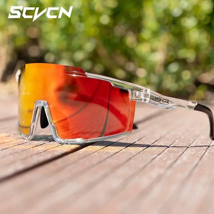 Lunettes vélo photochromiques SCVCN UV400 pour VTT cyclisme randonnée homme femme