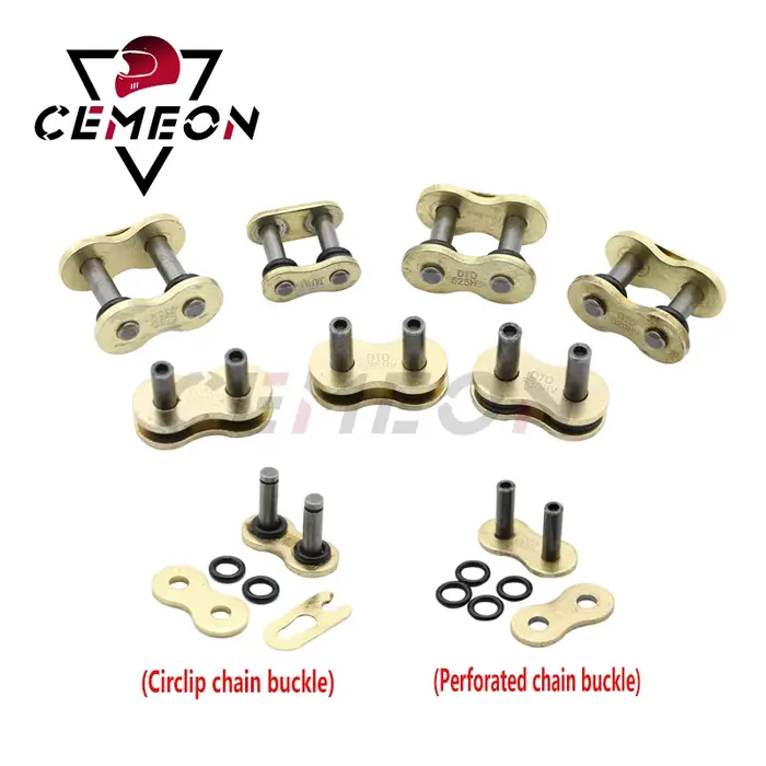 Boucle de chaîne pour moto Honda Yamaha Kawasaki Suzuk, Type 428/520/525/530 O, joint d'huile épais,