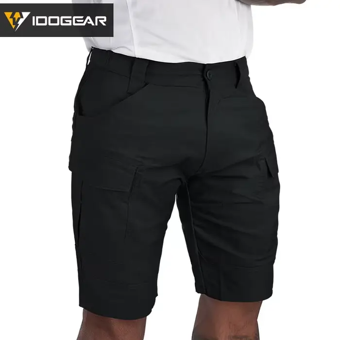 Short tactique homme IDOGEAR séchage rapide multi-poches stretch randonnée pêche vélo