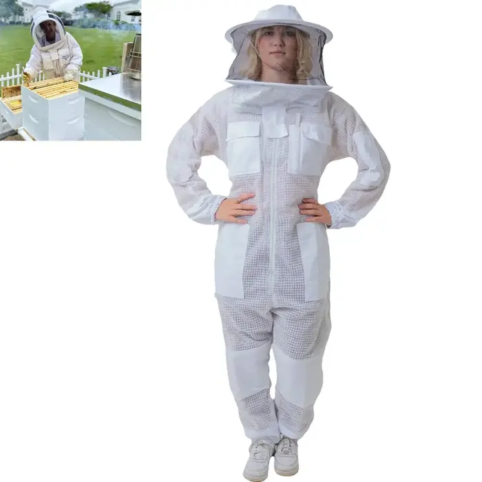 Vêtements d'apiculture professionnels, combinaison anti-abeilles à 3 couches, combinaison de protect