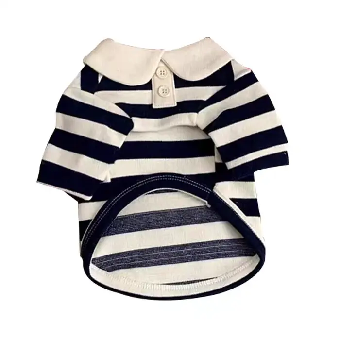 Polo d'été pour chiens, vêtements pour chiots, Bichon Frise, Chihuahua, sweat-shirt à rayures pour c