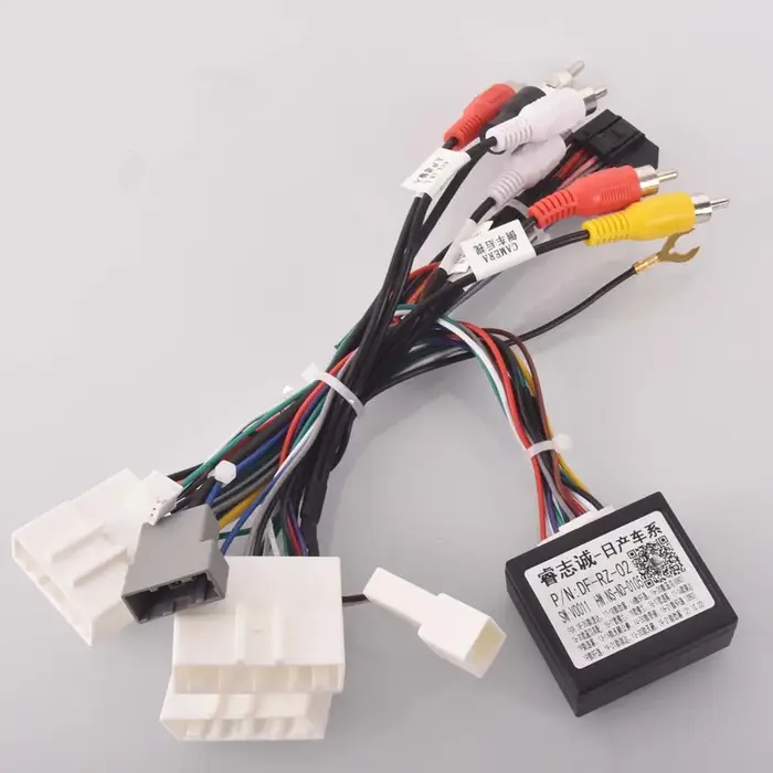 Adaptateur de câble de faisceau de câblage stéréo d'autoradio Android 16 broches pour Nissan Murano 