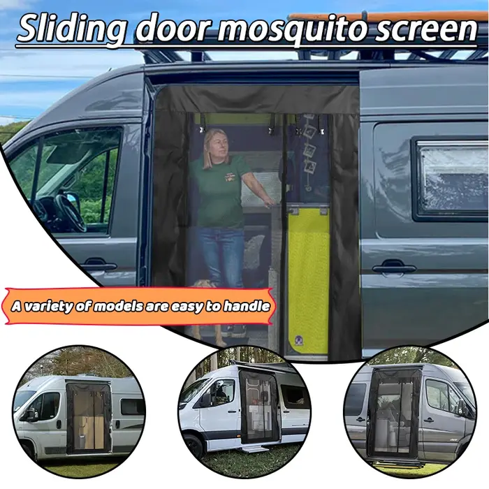 Moustiquaire anti-insectes pour Mercedes Benz Sprinter et Ford Transit MK8 rideau de protection contre les moustiques pour porte coulissante latérale élégante à offrir pour conducteur voyageur
